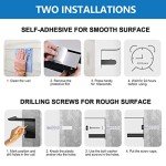 Wall-Mounted Toilet Paper Holder with Phone Shelf