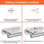 Stainless Steel Wall-Mounted Tissue and Towel Holder