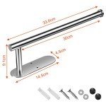 Stainless Steel Wall-Mounted Tissue and Towel Holder