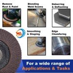 9" Aluminum Oxide Flap Discs for Angle Grinders