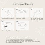 Matt Black No-Drill Toilet Roll Holder