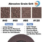 9" Aluminum Oxide Flap Discs for Angle Grinders