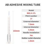 50 Pack Epoxy Mixing Nozzles for Adhesive Cartridges