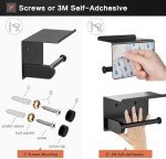 Stainless Steel Toilet Paper Holder with Phone Shelf