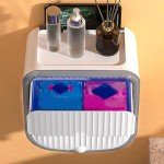 Wall-Mounted Toilet Paper Holder with Shelf