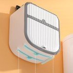 Wall-Mounted Toilet Paper Holder with Shelf