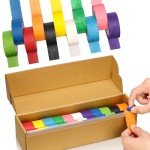11 Pcs Colored 1-inch Painter’s Masking Tape Rolls