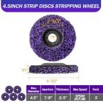4.5 Inch Rust Removal Strip Discs - 5 Pack