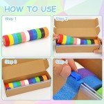 11 Pcs Colored 1-inch Painter’s Masking Tape Rolls