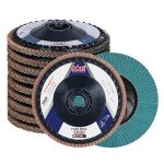 10 Pack 4.5" Zirconia Flap Discs - 60 Grit