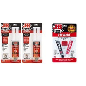 J-B Weld ClearWeld 5-Minute Epoxy Syringe 2-Pack