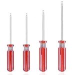 4-Piece Square Head Screwdriver Set with Magnetic Tips
