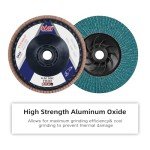 10 Pack 4.5" Zirconia Flap Discs - 60 Grit