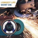 10 Pack 4.5" Zirconia Flap Discs - 60 Grit