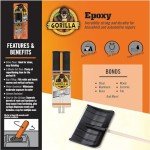 Gorilla 5-Minute Epoxy - Strong Bond, 0.85 oz