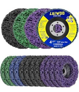 LAIWOO 12-Pack Angle Grinder Strip Discs