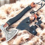Viking Bearded Axe with Rosewood Handle