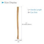 CoCud 2PCS 90cm Oak Axe Handle Replacement