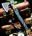 Viking Bearded Axe with Rosewood Handle