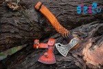 SIZZCO Custom Forged Carbon Steel Viking Axe