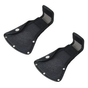 Black Leather Axe Sheath Set for Outdoor Use