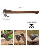 WICING 27.5-inch Chopping Axe with Leather Sheath