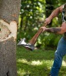 WICING 27.5-inch Chopping Axe with Leather Sheath