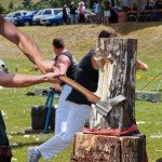 28-Inch Wood Splitting Axe with Leather Sheath