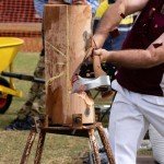 28-Inch Wood Splitting Axe with Leather Sheath
