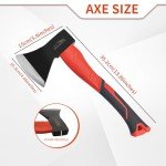 HOUSERAN 14" Camping Hatchet Axe for Woodwork
