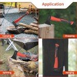 HOUSERAN 14" Camping Hatchet Axe for Woodwork