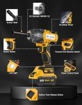 Maxcular Cordless High Torque Impact Wrench