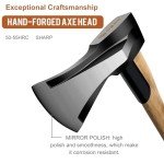 Heavy Duty Wood Splitting Axe with Wooden Handle