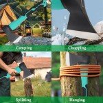 Bluedale Camping Axe with Sheath and Anti-Slip Handle