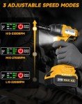 Maxcular Cordless Impact Wrench with 4.0 Ah Battery