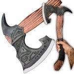 24" Viking Berserker Axe - Durable Double-Headed Tool