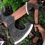 24" Viking Berserker Axe - Durable Double-Headed Tool