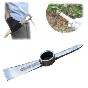 Stainless Steel 2-in-1 Garden Hoe and Pick