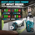 High Torque 1/2" Cordless Impact Wrench - Bare Tool