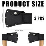 Axe Head Covers with Double Snap Protection - 2 Pack