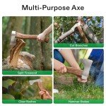VIVOSUN 13” Camping Hand Axe with Sheath