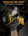 MAXCULAR Cordless 1/2" Impact Wrench with Battery