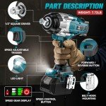 High Torque 1/2" Cordless Impact Wrench - Bare Tool