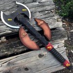 Large Hand Forged Viking Double Headed Axe