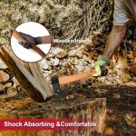 15" Wooden Handle Hatchet for Chopping and Camping