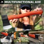 PURPLEBIRD 15'' Hatchet Axe for Outdoor Chopping