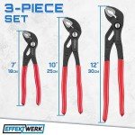 E•Werk 3-Piece Adjustable Water Pump Pliers Set