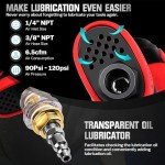 XIIW 1/2 Inch Air Impact Wrench - Compact & Lightweight