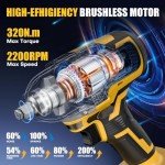 LYTFEI 21V Cordless Impact Wrench with Accessories