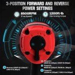 XIIW 1/2 Inch Air Impact Wrench - Compact & Lightweight